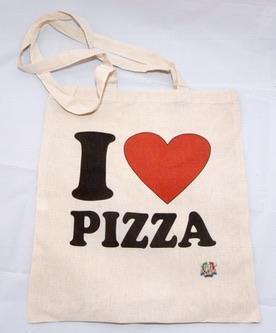 Shopper cotone I love Pizza - piashoponline