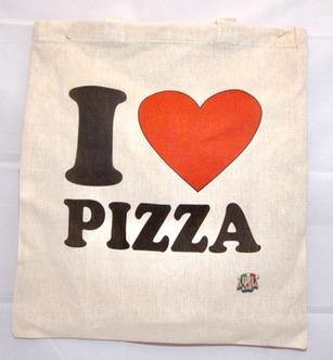 Shopper cotone I love Pizza - piashoponline