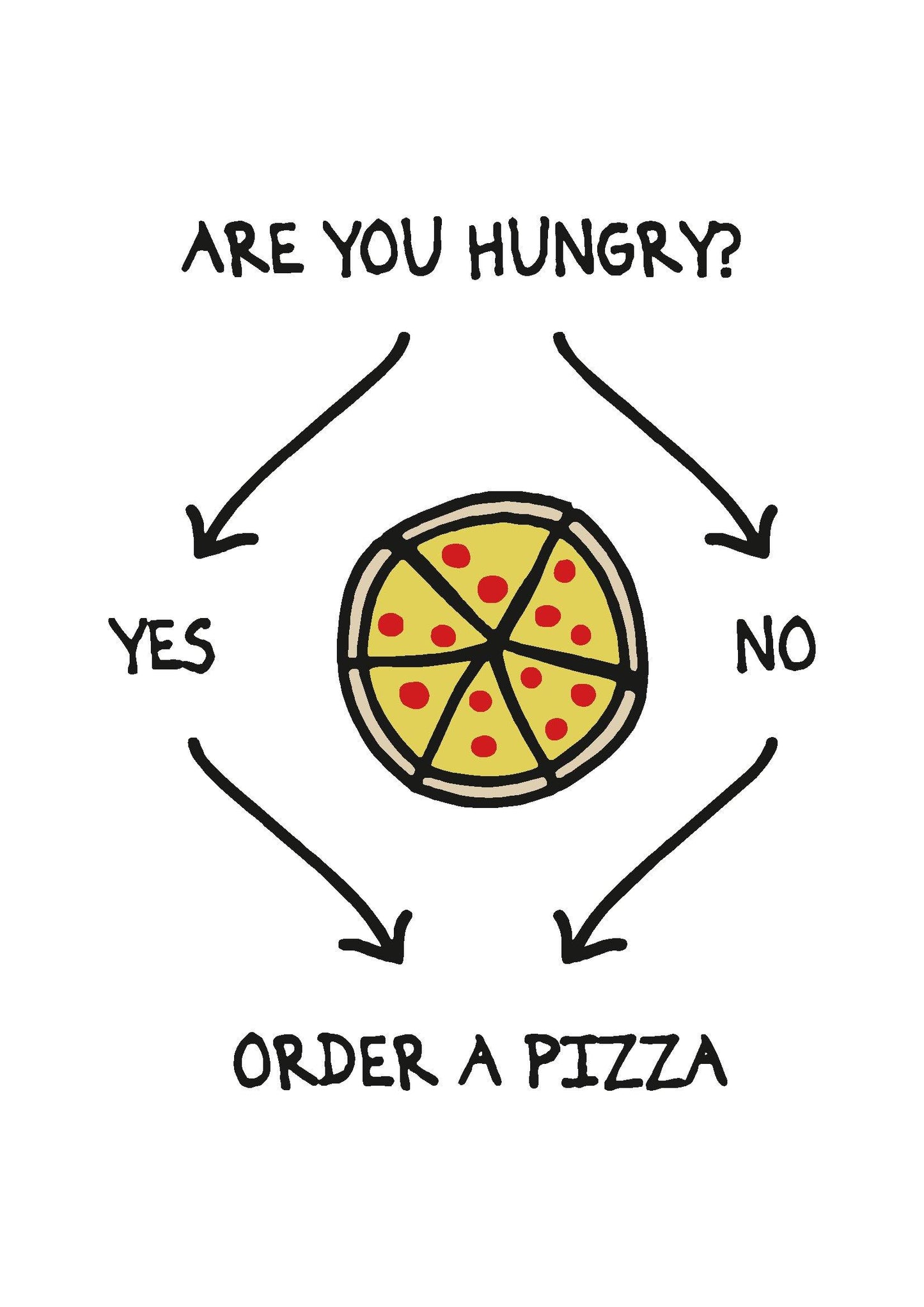 T-Shirt Order Pizza - piashoponline