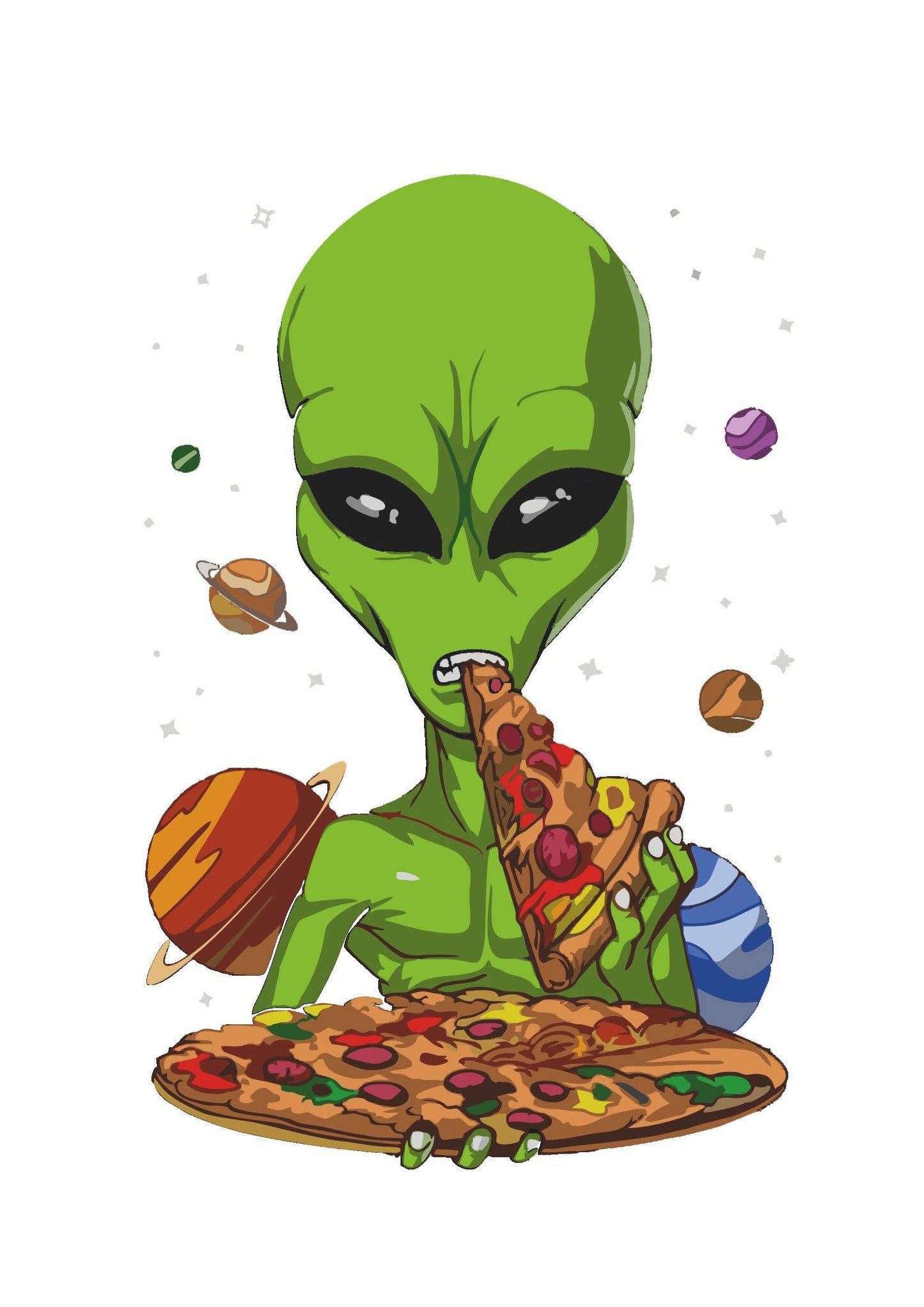 T-Shirt Pizza Alien - piashoponline