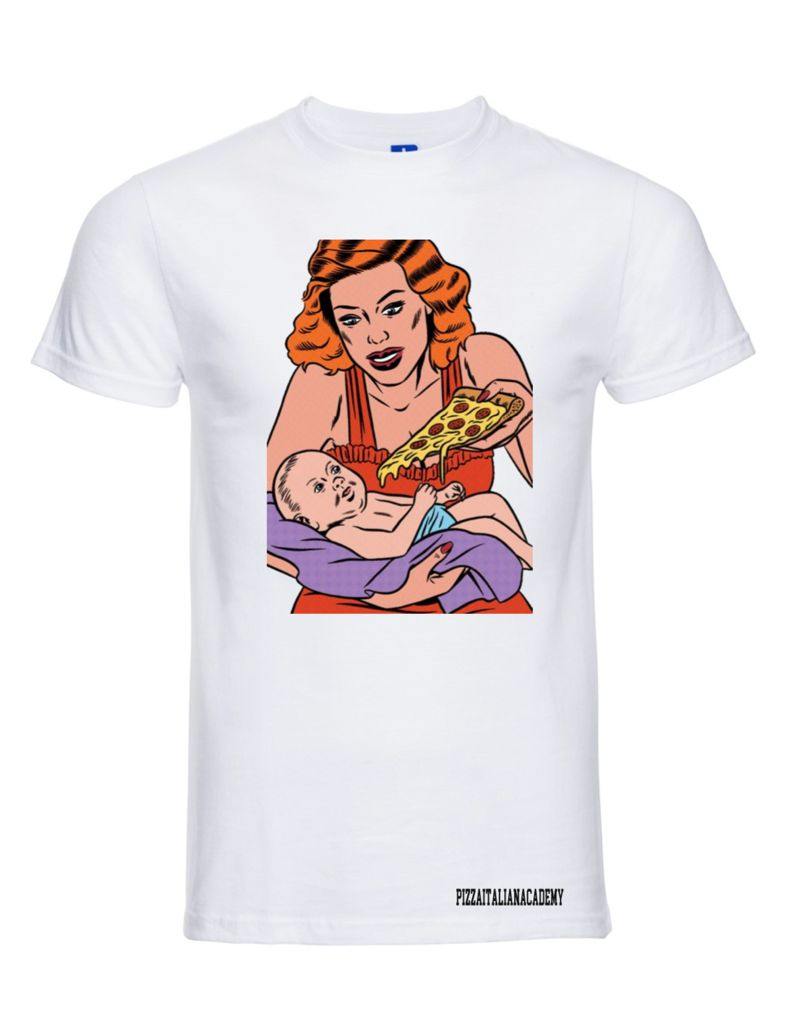 T-Shirt Mum pizza and baby - piashoponline