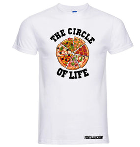 T-Shirt Pizza Circle bianco