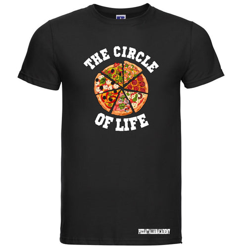 T-Shirt Pizza Circle nero