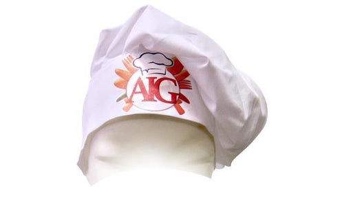 Cappello Chef Bianco AIG - Accademia Internazionale del Gusto - piashoponline